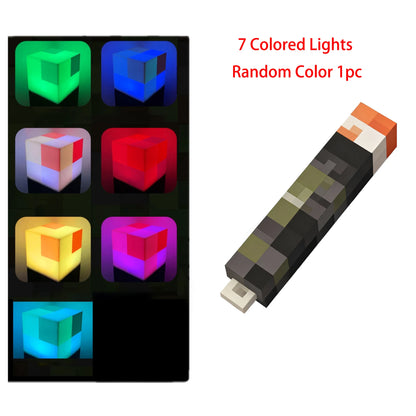 Minecraft Brelok Pochodnia LED - Mini Latarka USB
